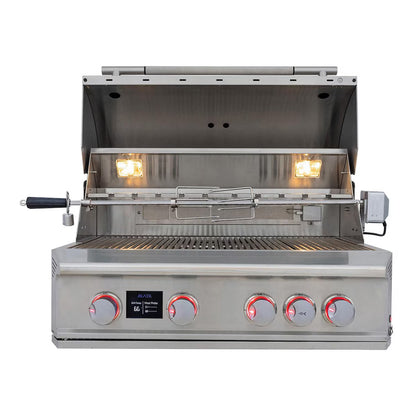 Blaze LTE PRO 32-in 4-Burner Built-In Grill w/ Digital Temperature Screen & Rotisserie