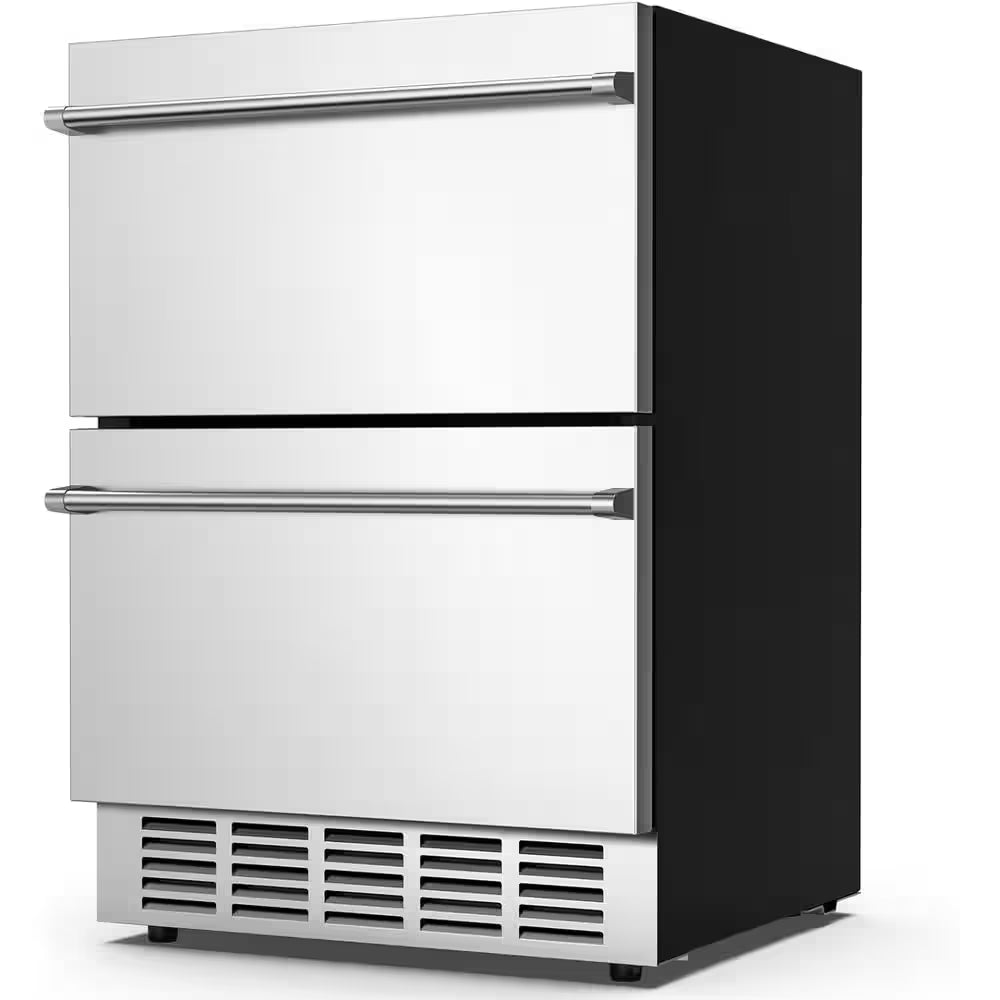 3.25 Cu. Ft. Built-In Outdoor Refrigerator in Stainless Steel Silver