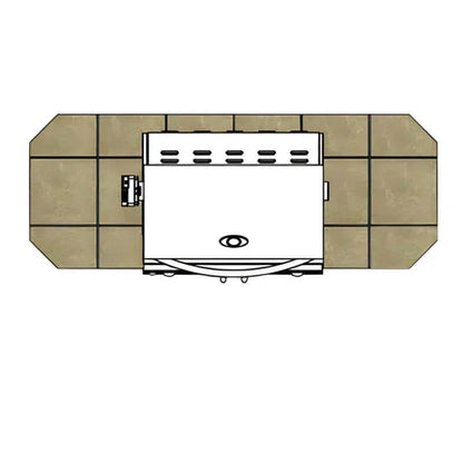 Cal Flame Kona 6 Ft. BBQ Grill Island - BBK601