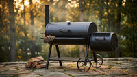 IronOak Heritage 1000 Offset Smoker — Lifestyle